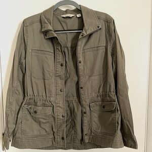 Small Olive Green Utility Jacket (LL Bean)